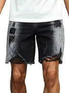 Shorts à Ourlet Effiloché pour Hommes