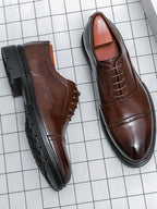 Souliers homme à lacets bout rapporté