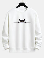 Sweat homme imprimé col rond