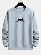 Sweat homme imprimé col rond