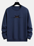 Sweat homme imprimé col rond
