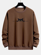 Sweat homme imprimé col rond