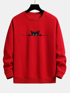 Sweat homme imprimé col rond