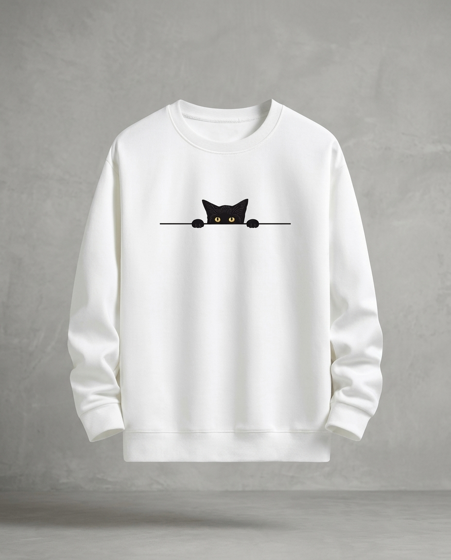 Sweat homme imprimé col rond