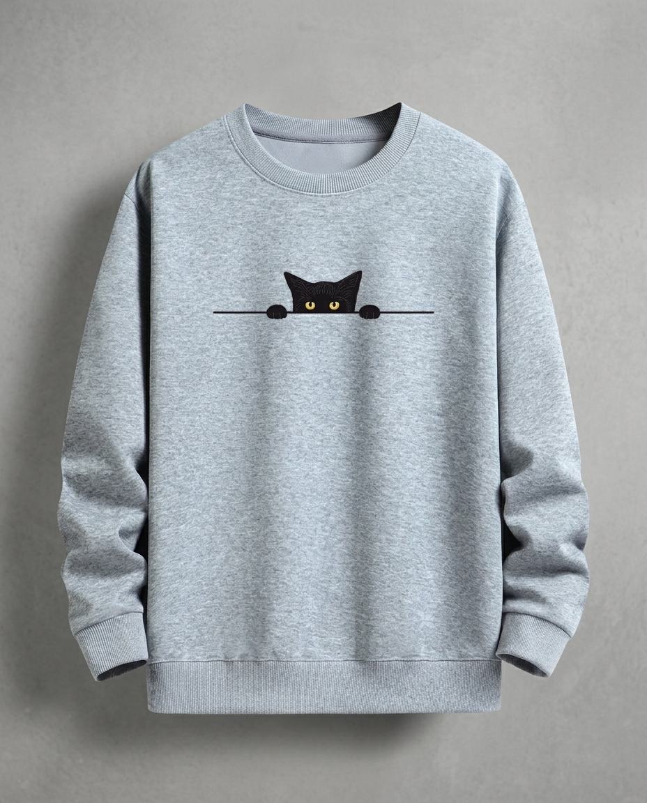 Sweat homme imprimé col rond