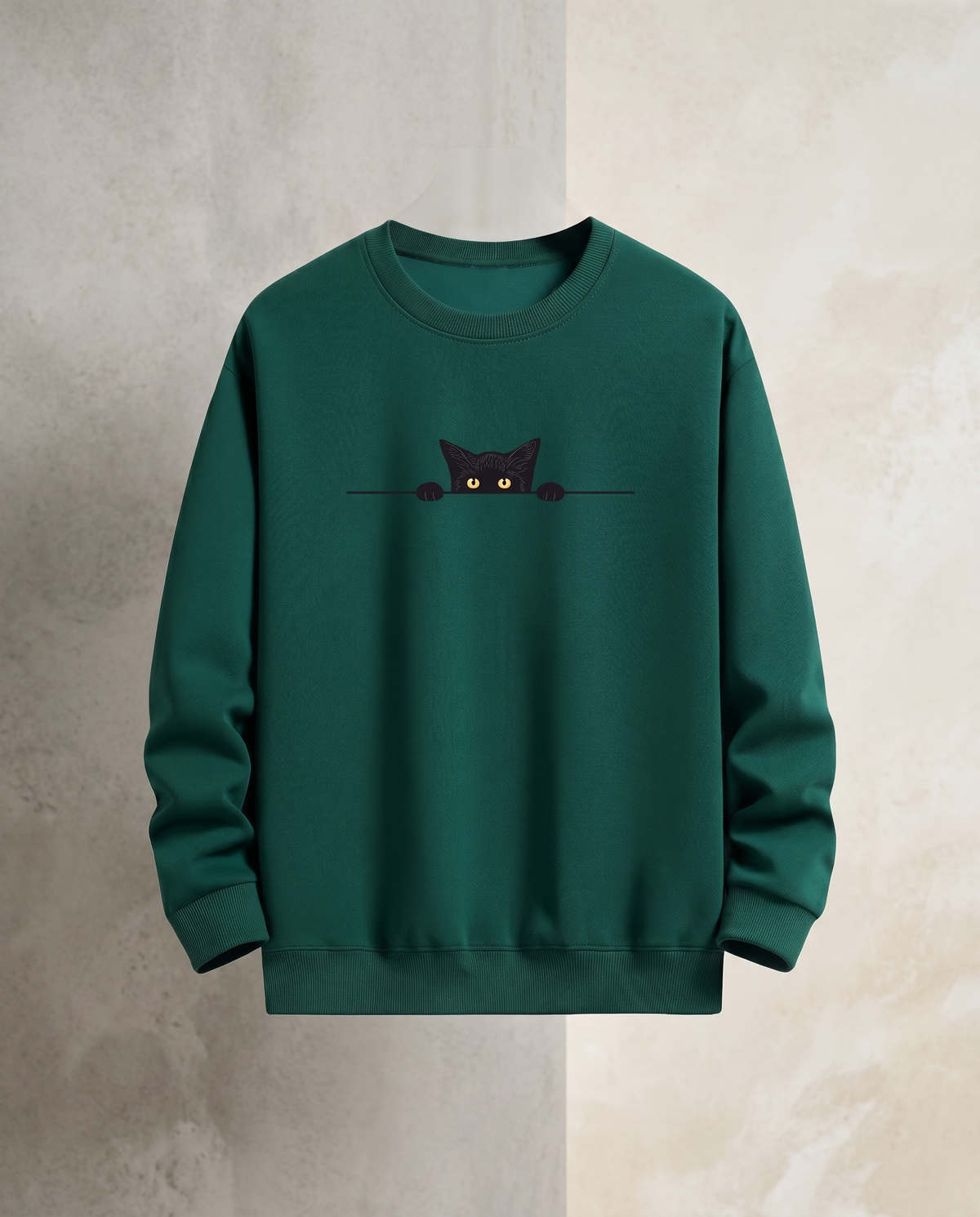 Sweat homme imprimé col rond