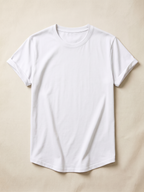 T-shirt homme bas arrondi