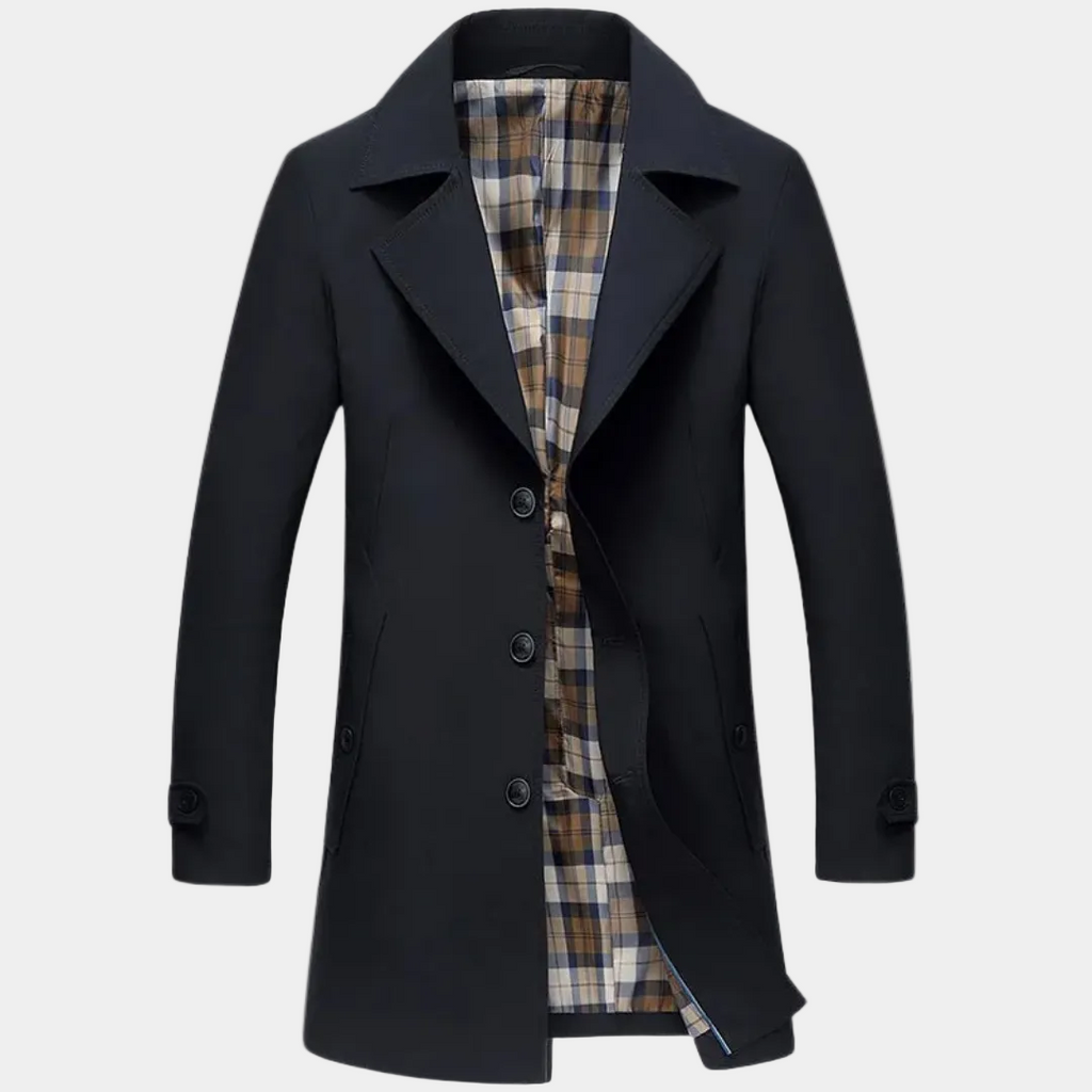 Trench homme boutonné