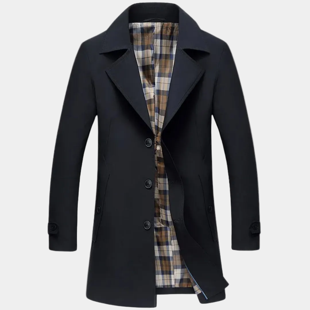 Trench homme boutonné