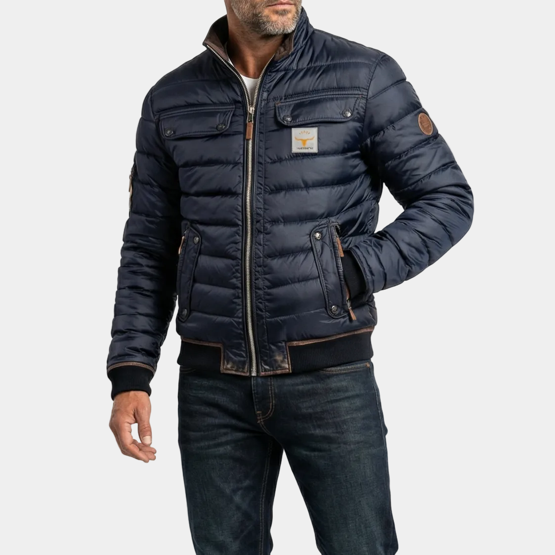 Veste homme matelassée zippée